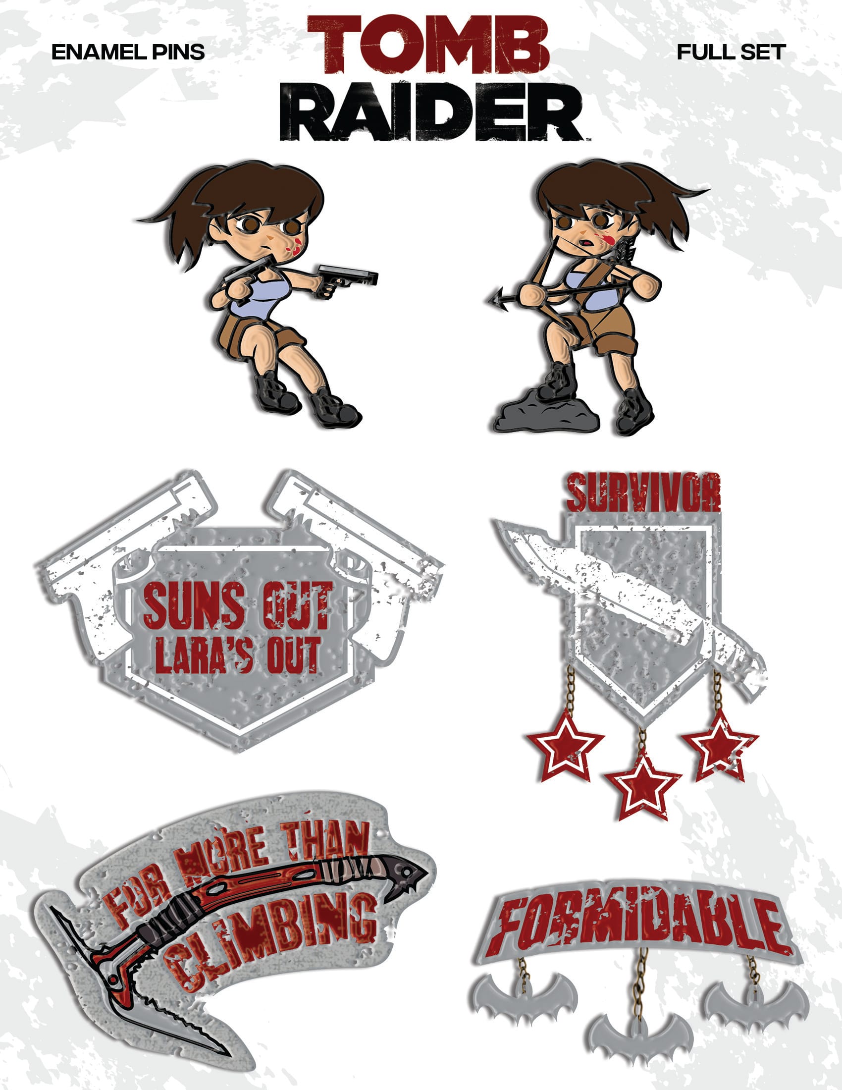 More preliminary designs of the enamel pins.