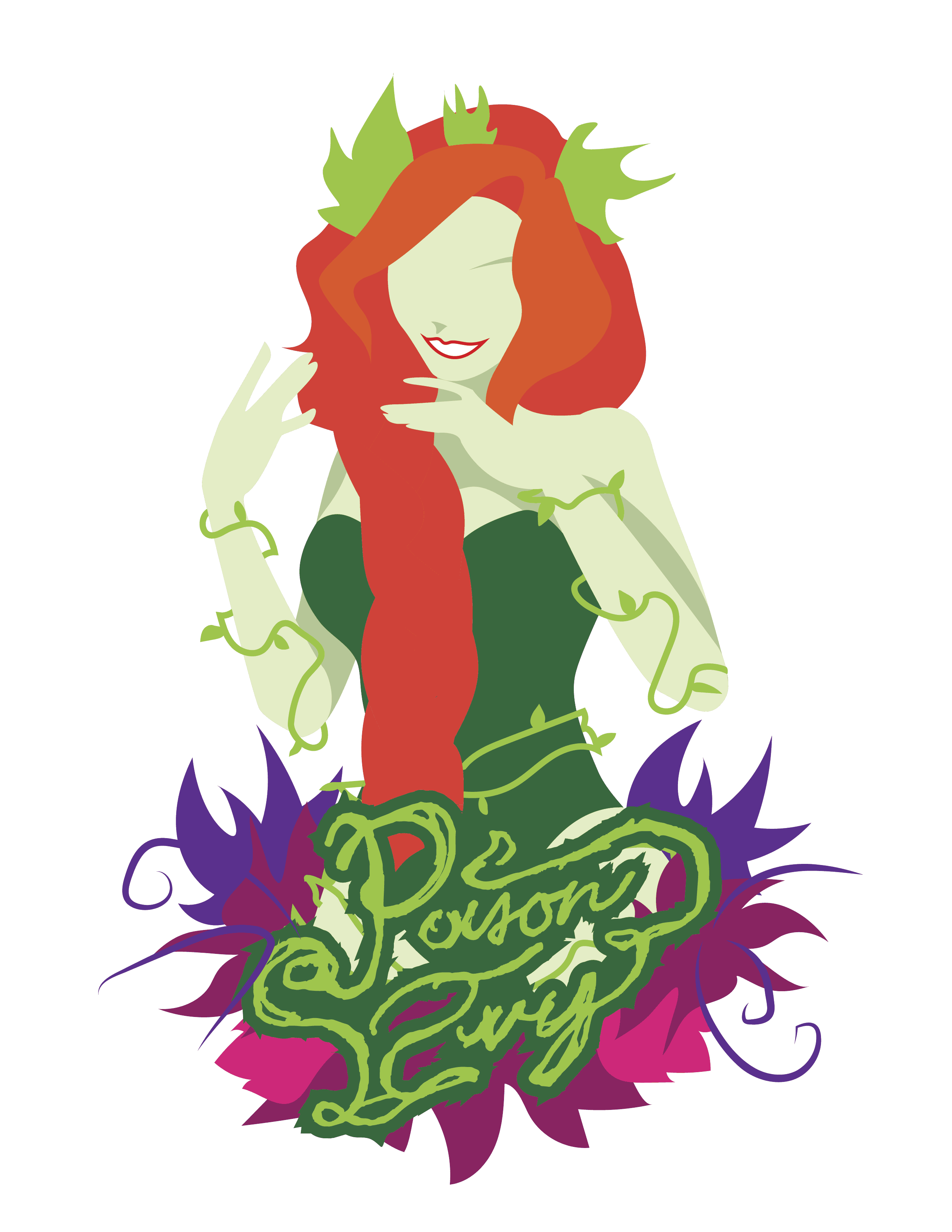 Poison Ivy alternate font.