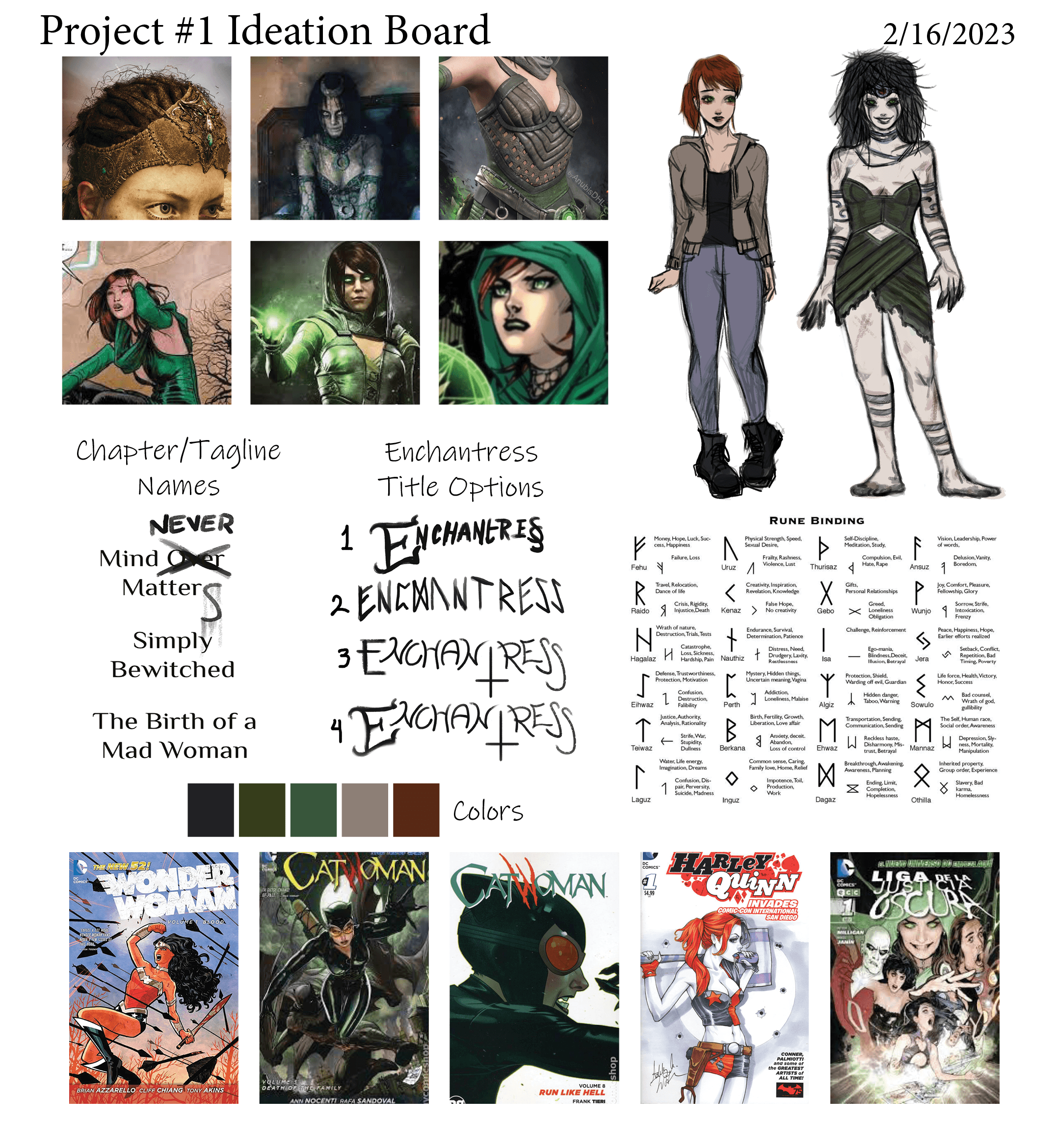 Research and Ideation mood board.