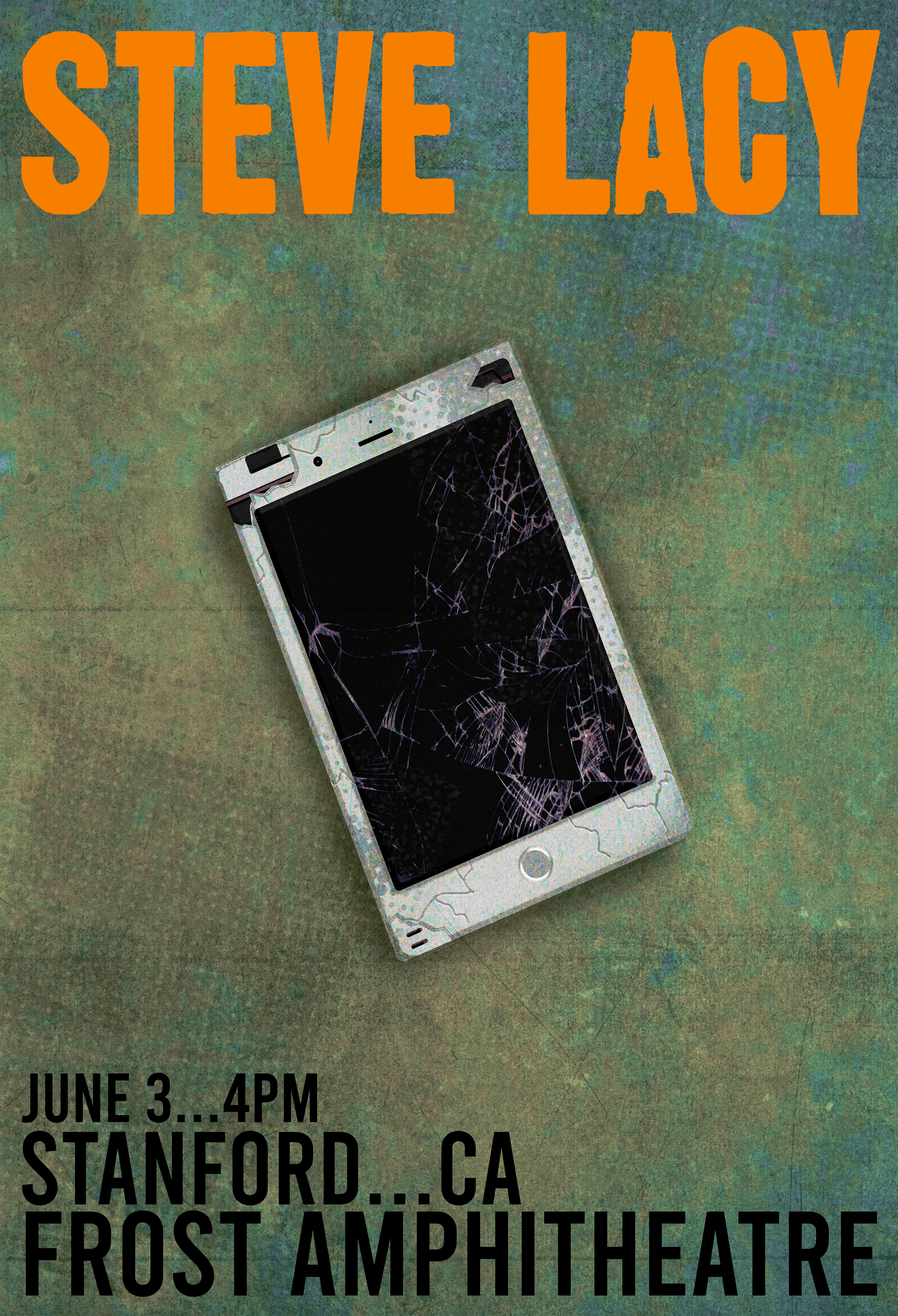 Alternate design for the Steve Lacy gig poster.