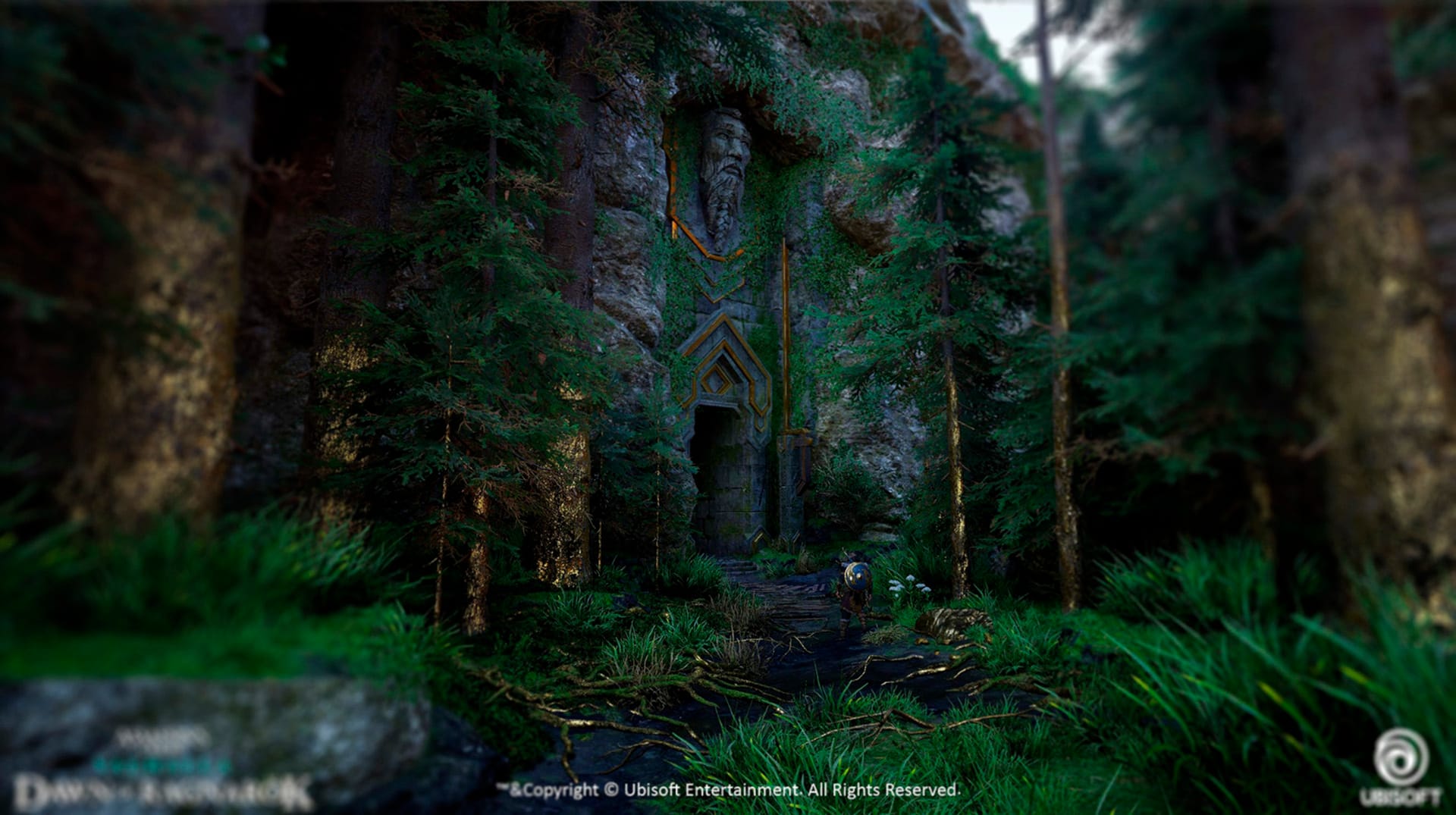 Illustration of a fantasy landscape.